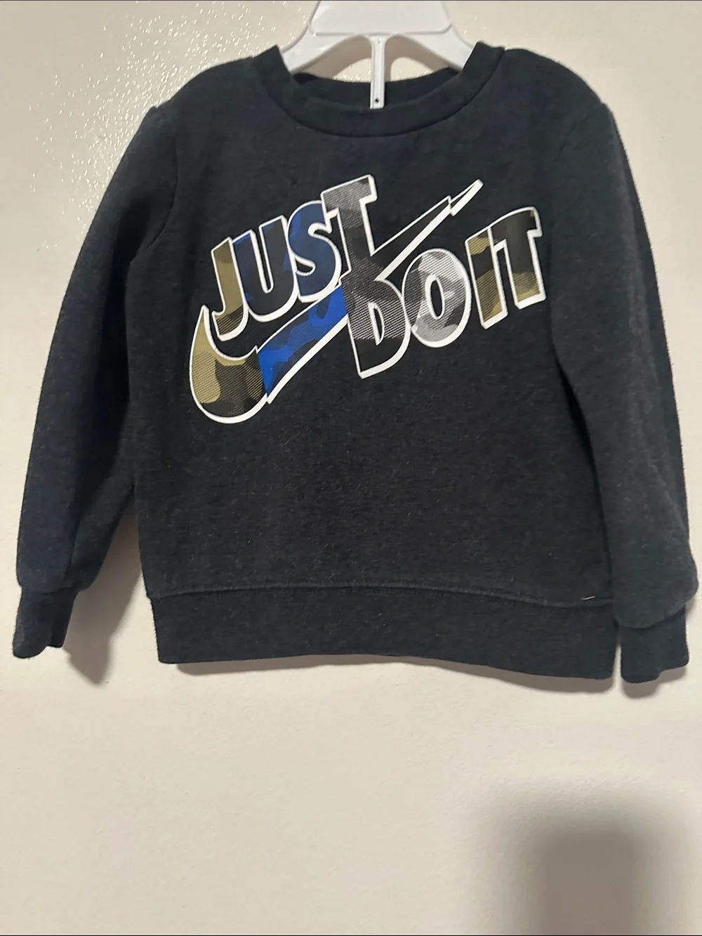 Nike Kids Black Sweatshirt with Multicolor 